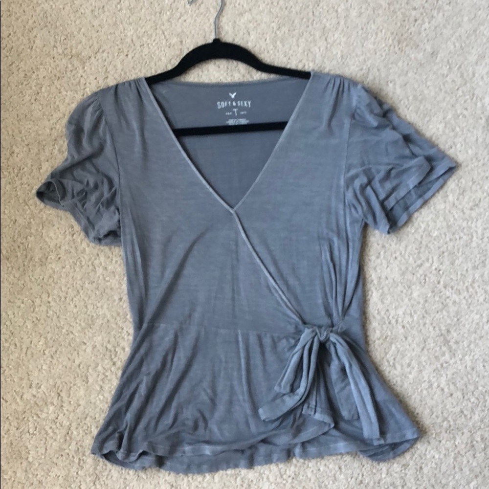 American Eagle soft and sexy wrap top